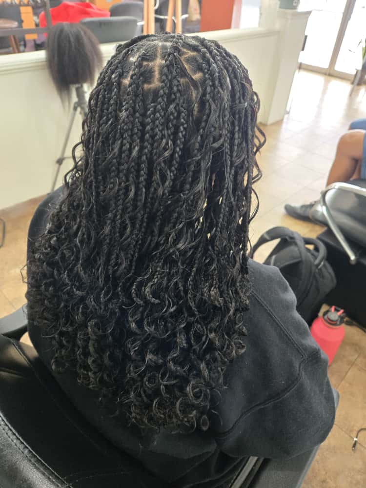 Goddess braids by Akwaba Hair Braiding